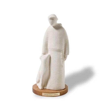 statua san francesco su legno