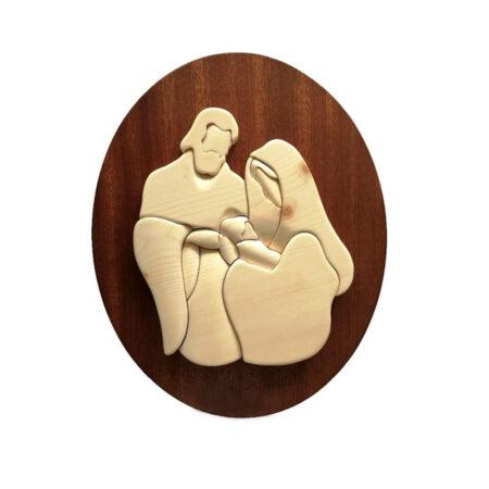 SACRA FAMIGLIA IN LEGNO