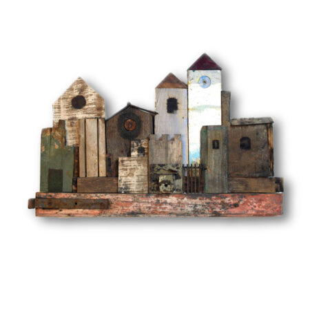Quartiere quadro di legno di recupero