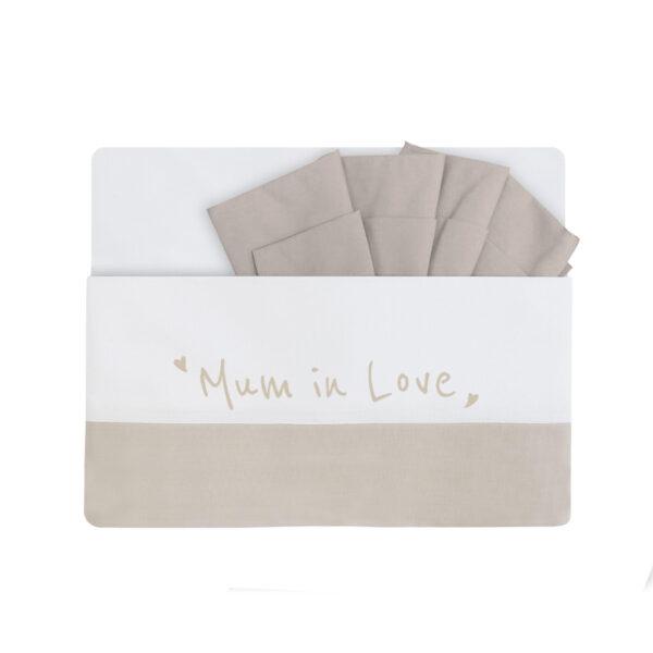 Lenzuolo ricamato Mum in Love